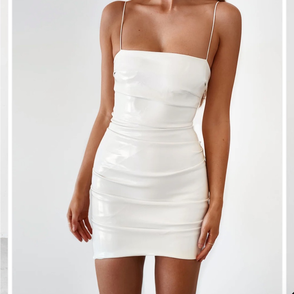 White Mini Vegan Dress